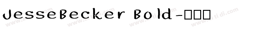 JesseBecker Bold字体转换